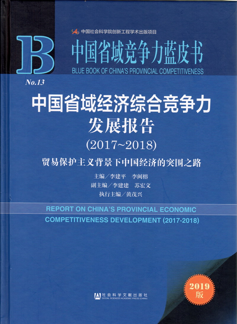 操逼特写视频中国省域经济综合竞争力发展报告（2017-2018）